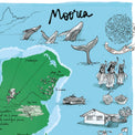 Ile de Moorea Affiche - 60 x 40 cm - Table à cartes