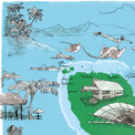 Ile de Moorea Affiche - 60 x 40 cm - Table à cartes