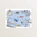 Les îles Chausey - Affiche 40 x 30 cm