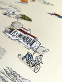 Les iles de l'Ouest - Affiche 60 x 40 cm - Table à cartes