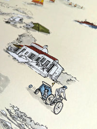Les iles de l'Ouest - Affiche 60 x 40 cm - Table à cartes