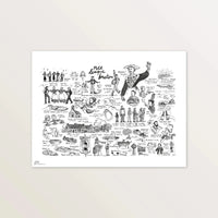 Lexique breton - Affiche 40 x 30 cm - Table à cartes