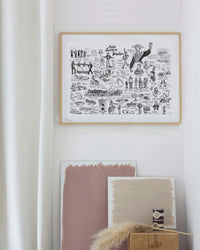 Lexique breton - Affiche 40 x 30 cm - Table à cartes