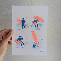 Par tous les vents - Risographie A5 - Table à cartes