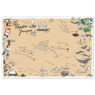 carte de polynesie francaise