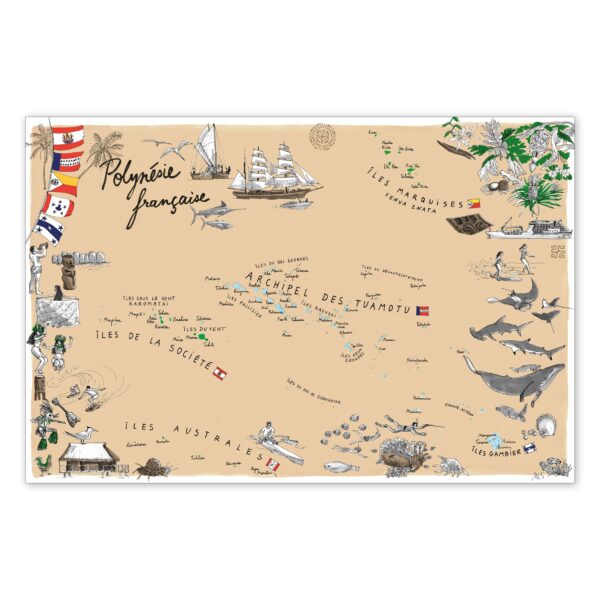 Carte de la Polynésie française – Image 2