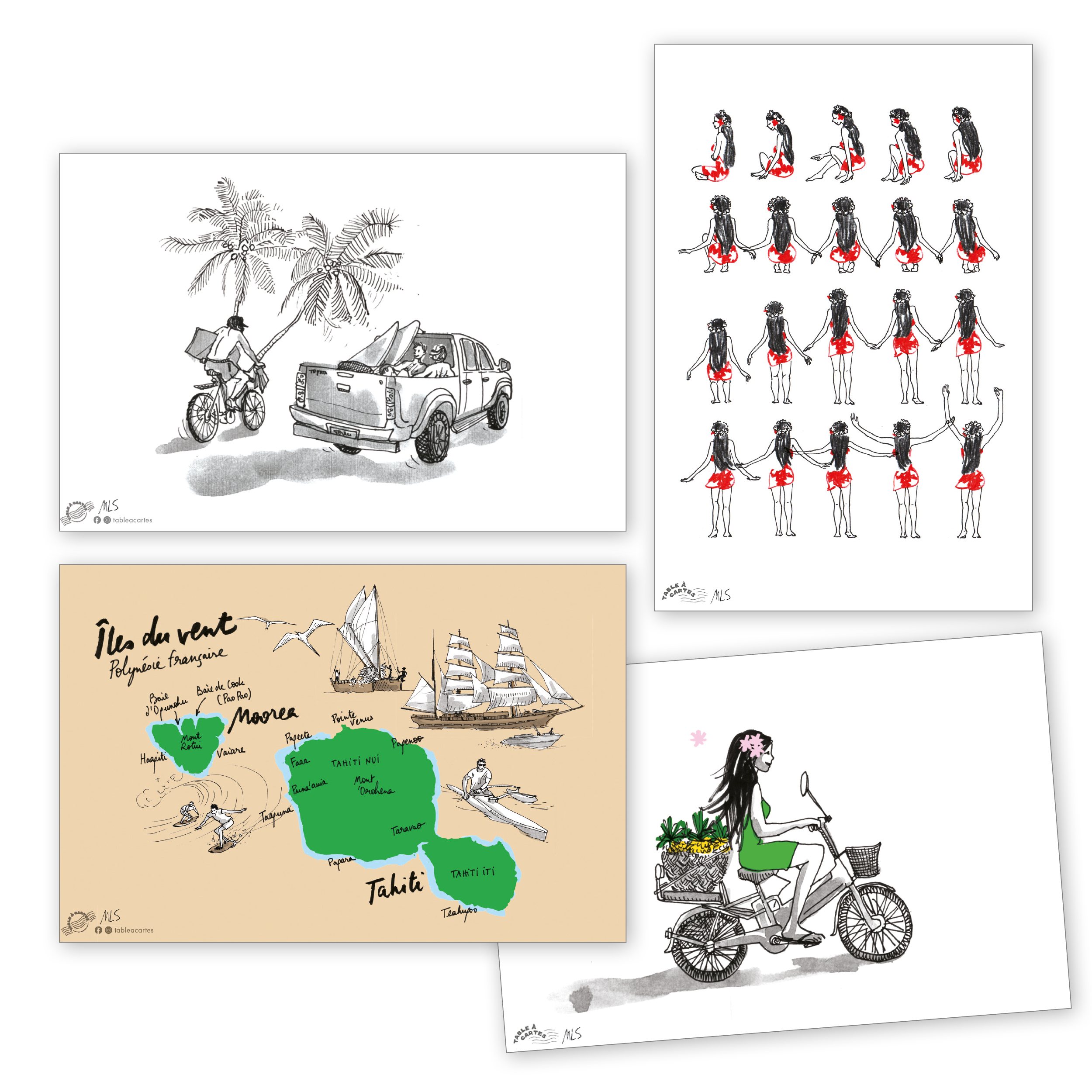 Tahiti carte postale