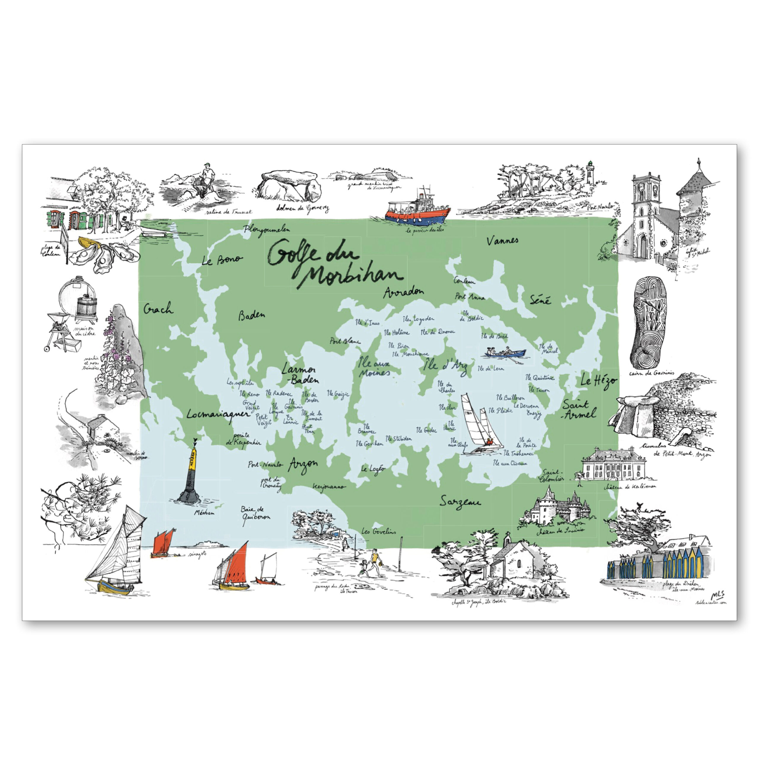 Carte du Golfe du Morbihan – Image 2