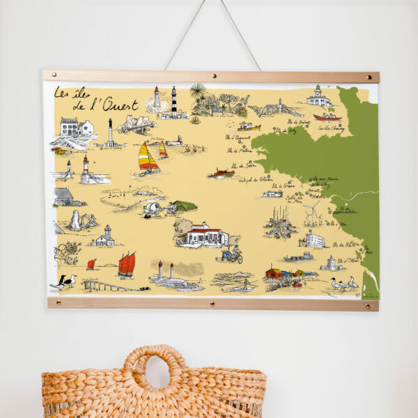 Carte des îles de l'Ouest