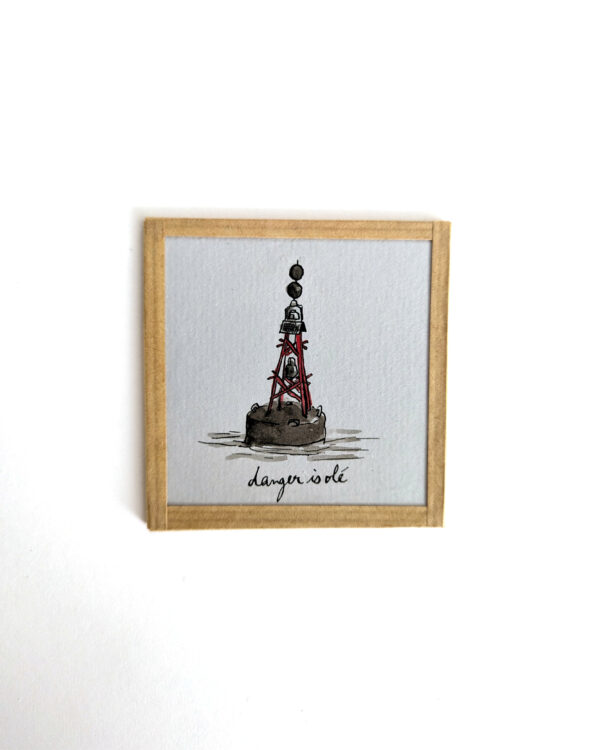danger-isolé Table à cartes