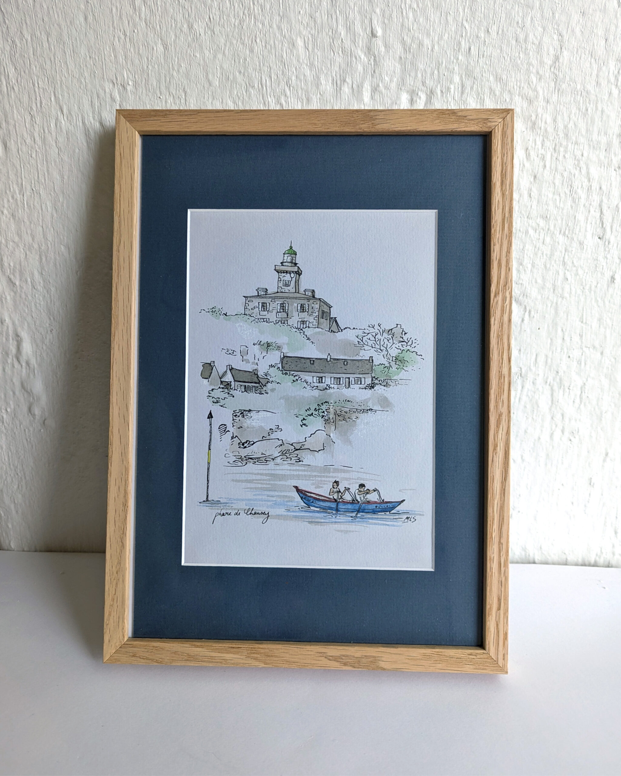 iles de Chausey dessin original table a cartes