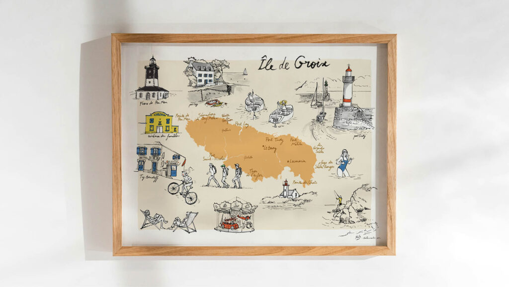 ile de Groix table à cartes