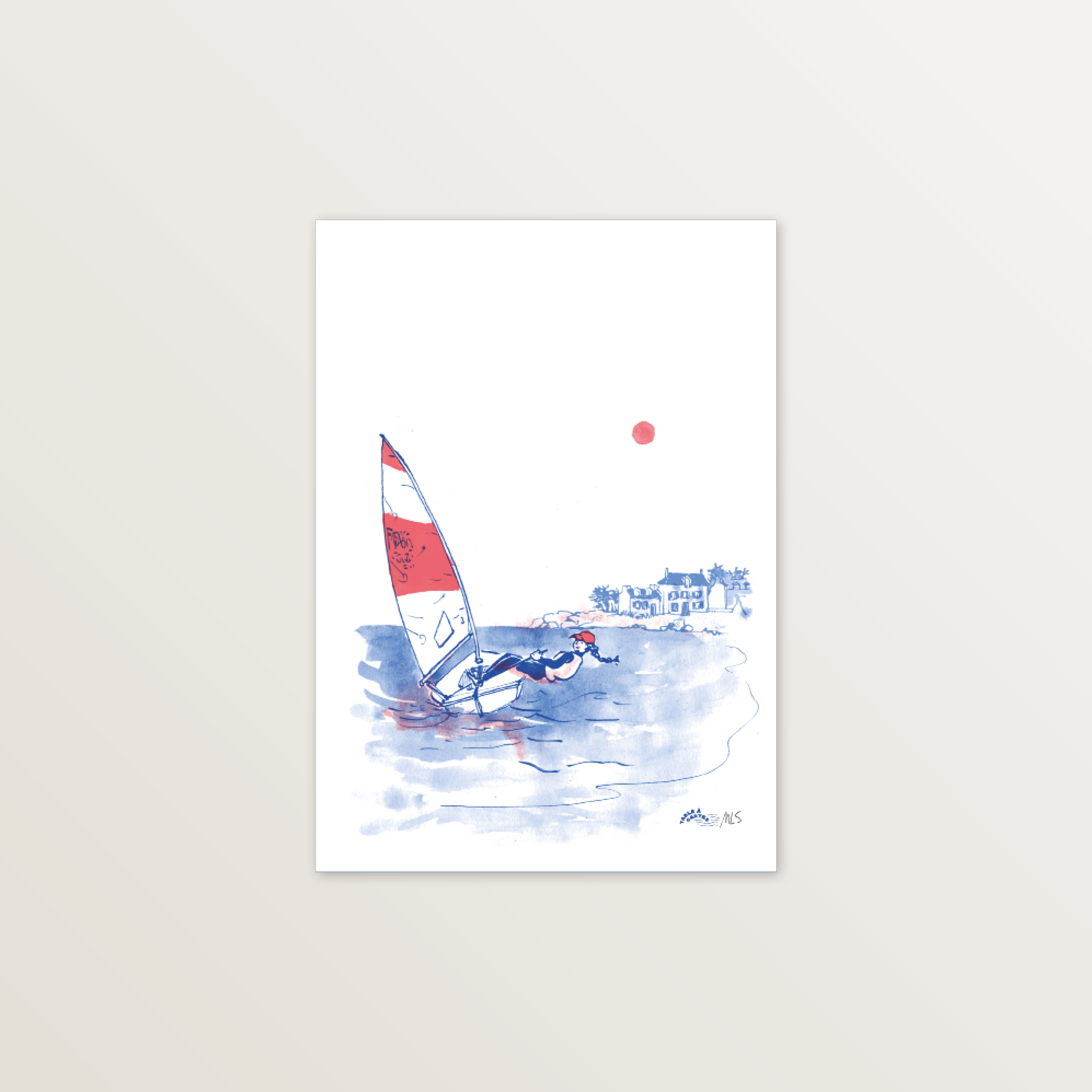 illustration d'un dériveur