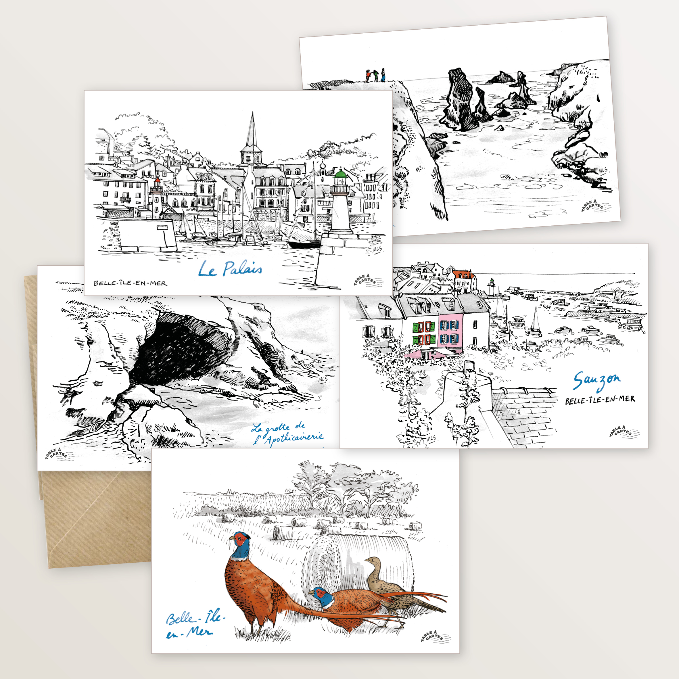 cartes postales Belle-ile-en-mer